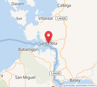 Map of Santa Rita, Eastern Visayas