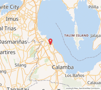 Map of Santa Rosa, Calabarzon