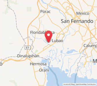 Map of Santa Teresa First, Central Luzon