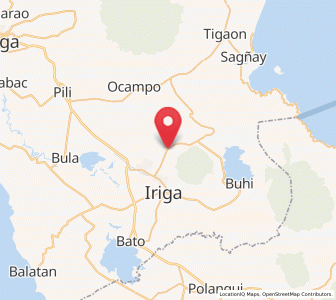 Map of Santa Teresita, Bicol