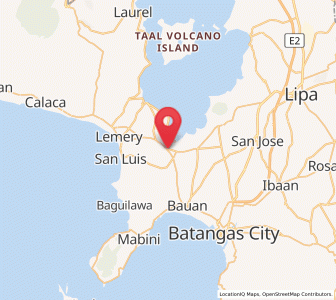 Map of Santa Teresita, Calabarzon