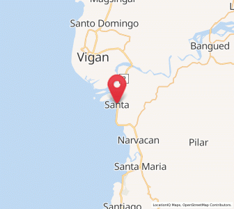 Map of Santa, Ilocos
