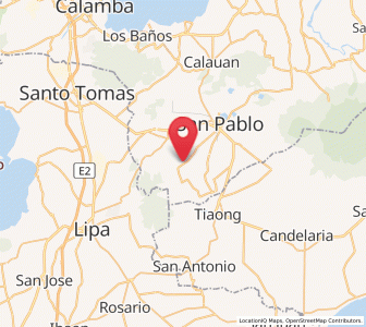 Map of Santiago, Calabarzon
