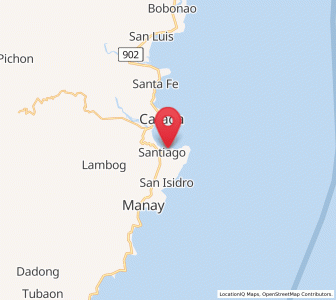 Map of Santiago, Davao