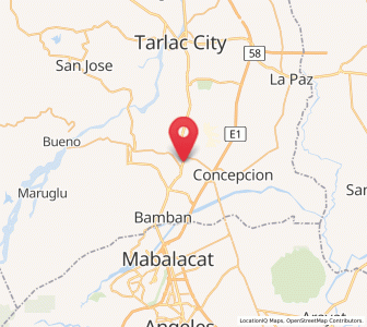 Map of Santo Cristo, Central Luzon