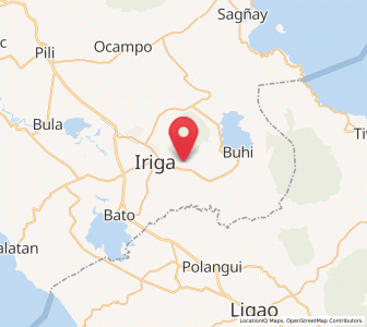 Map of Santo Domingo, Bicol