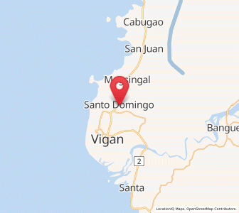 Map of Santo Domingo, Ilocos