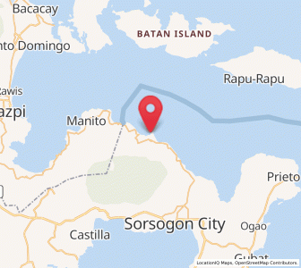 Map of Santo Niño, Bicol