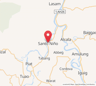 Map of Santo Niño, Cagayan Valley