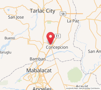 Map of Santo Niño, Central Luzon