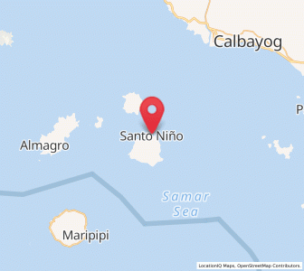 Map of Santo Niño, Eastern Visayas