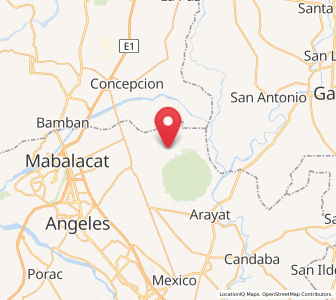 Map of Santo Niño, Central Luzon