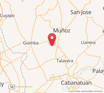Map of Santo Rosario, Central Luzon
