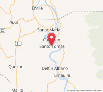 Map of Santo Tomas, Cagayan Valley