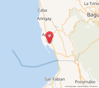Map of Santo Tomas, Ilocos