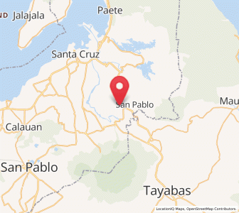 Map of Santo Tomas, Calabarzon