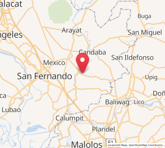 Map of Santo Tomas, Central Luzon