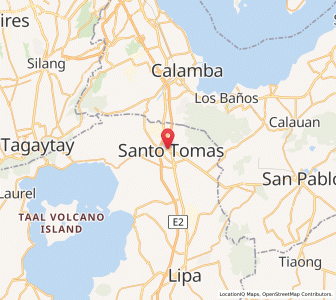 Map of Santo Tomas, Calabarzon