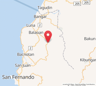 Map of Santol, Ilocos
