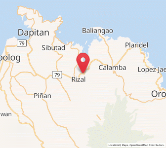 Map of Sapang Dalaga, Northern Mindanao