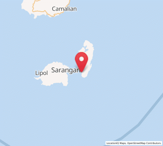 Map of Sarangani, Davao