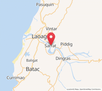 Map of Sarrat, Ilocos
