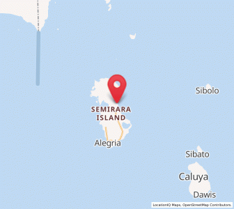 Map of Semirara, Western Visayas