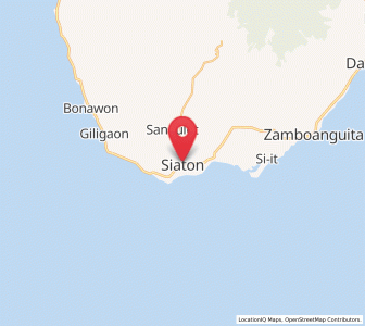 Map of Siaton, Central Visayas