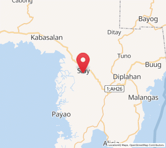 Map of Siay, Zamboanga Peninsula