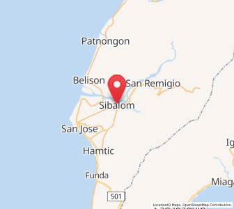 Map of Sibalom, Western Visayas