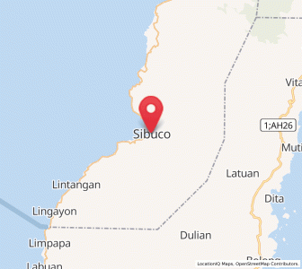 Map of Sibuco, Zamboanga Peninsula