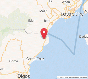 Map of Sibulan, Davao