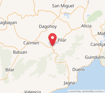 Map of Sierra Bullones, Central Visayas