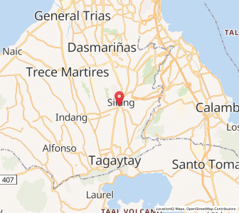 Map of Silang, Calabarzon