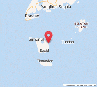 Map of Simunul, Autonomous Region in Muslim Mindanao