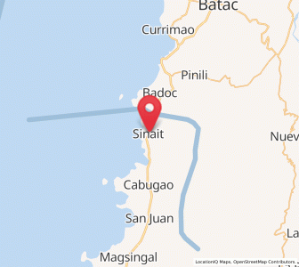 Map of Sinait, Ilocos
