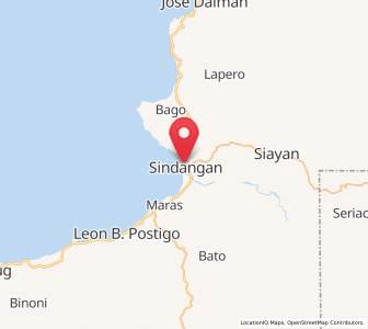 Map of Sindangan, Zamboanga Peninsula