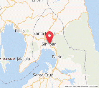 Map of Siniloan, Calabarzon