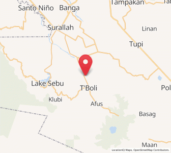 Map of Sinolon, Soccsksargen