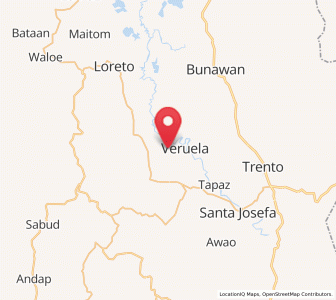 Map of Sinubong, Caraga
