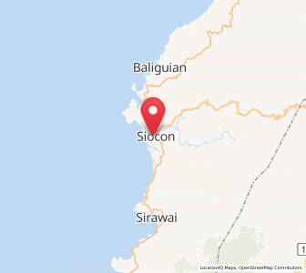 Map of Siocon, Zamboanga Peninsula