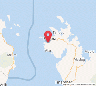Map of Siruma, Bicol