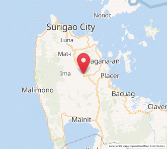 Map of Sison, Caraga
