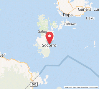 Map of Socorro, Caraga