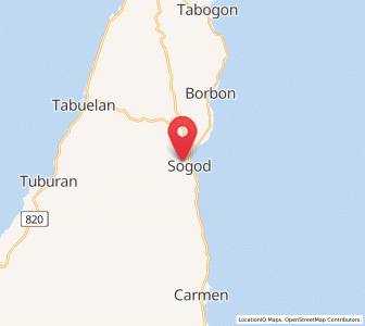 Map of Sogod, Central Visayas