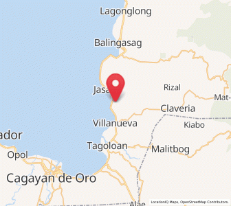 Map of Solana, Northern Mindanao