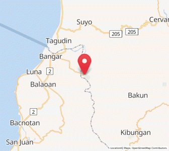 Map of Sugpon, Ilocos