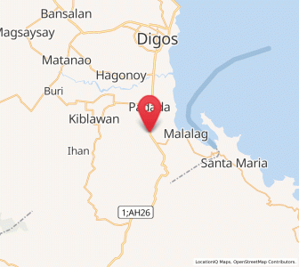 Map of Sulop, Davao
