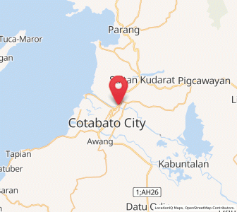 Map of Sultan Kudarat, Autonomous Region in Muslim Mindanao