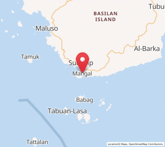 Map of Sumisip, Autonomous Region in Muslim Mindanao